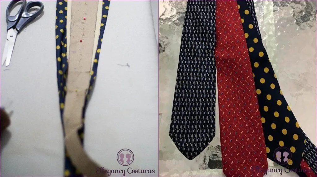Personalizar gravatas deixando a gravata mais fina