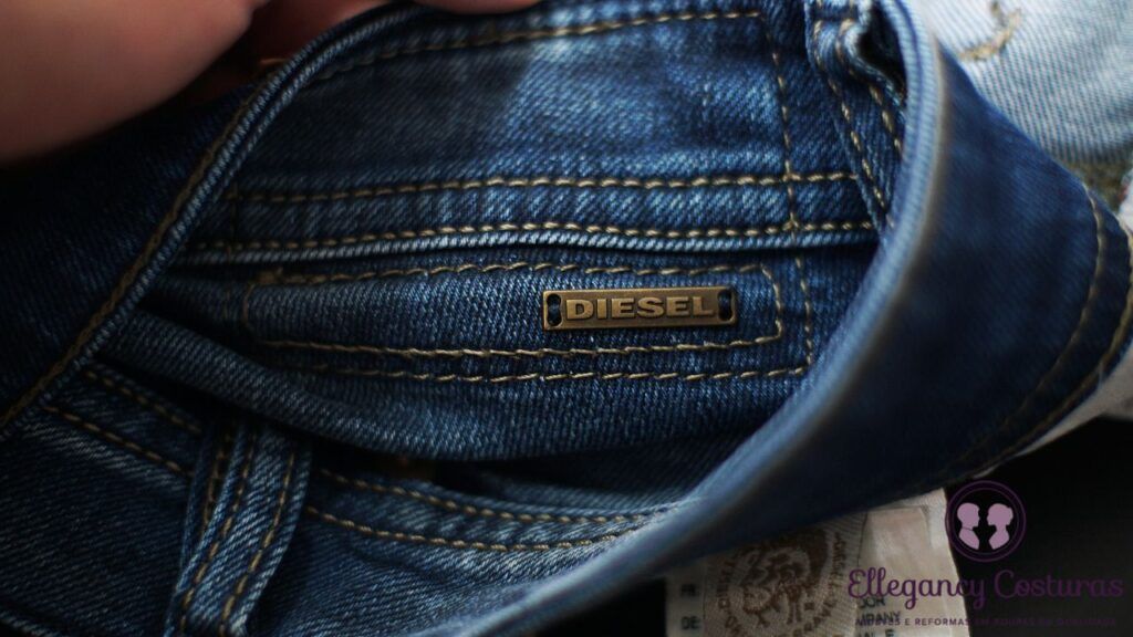 Diminuir tamanho de calça jeans da Diesel