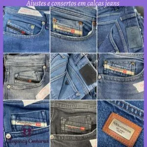 ajustes e consertos de calças jeans na ellegancy costuras