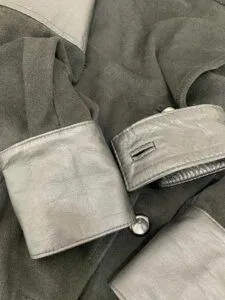 Jaqueta de couro sintético-couro ecológico